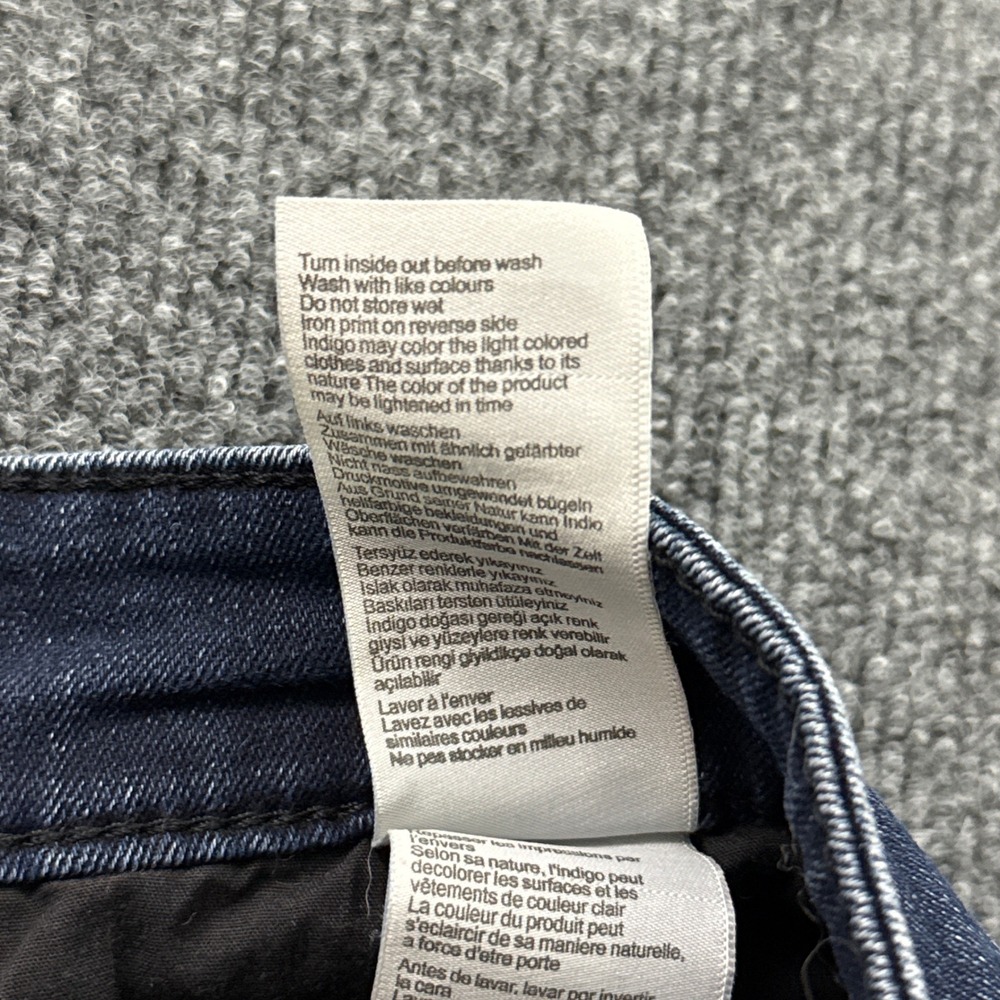 Mavi Marcus Slim Straight Leg Jeans Mens 30/32 Dark Indigo Blue Denim Pant - Picture 11 of 13